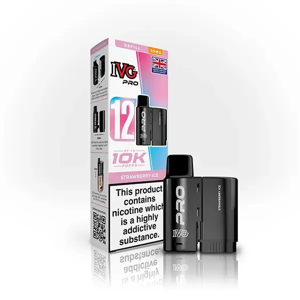IVG Pro 12 Prefilled Pod - 10mg | Strawberry Ice